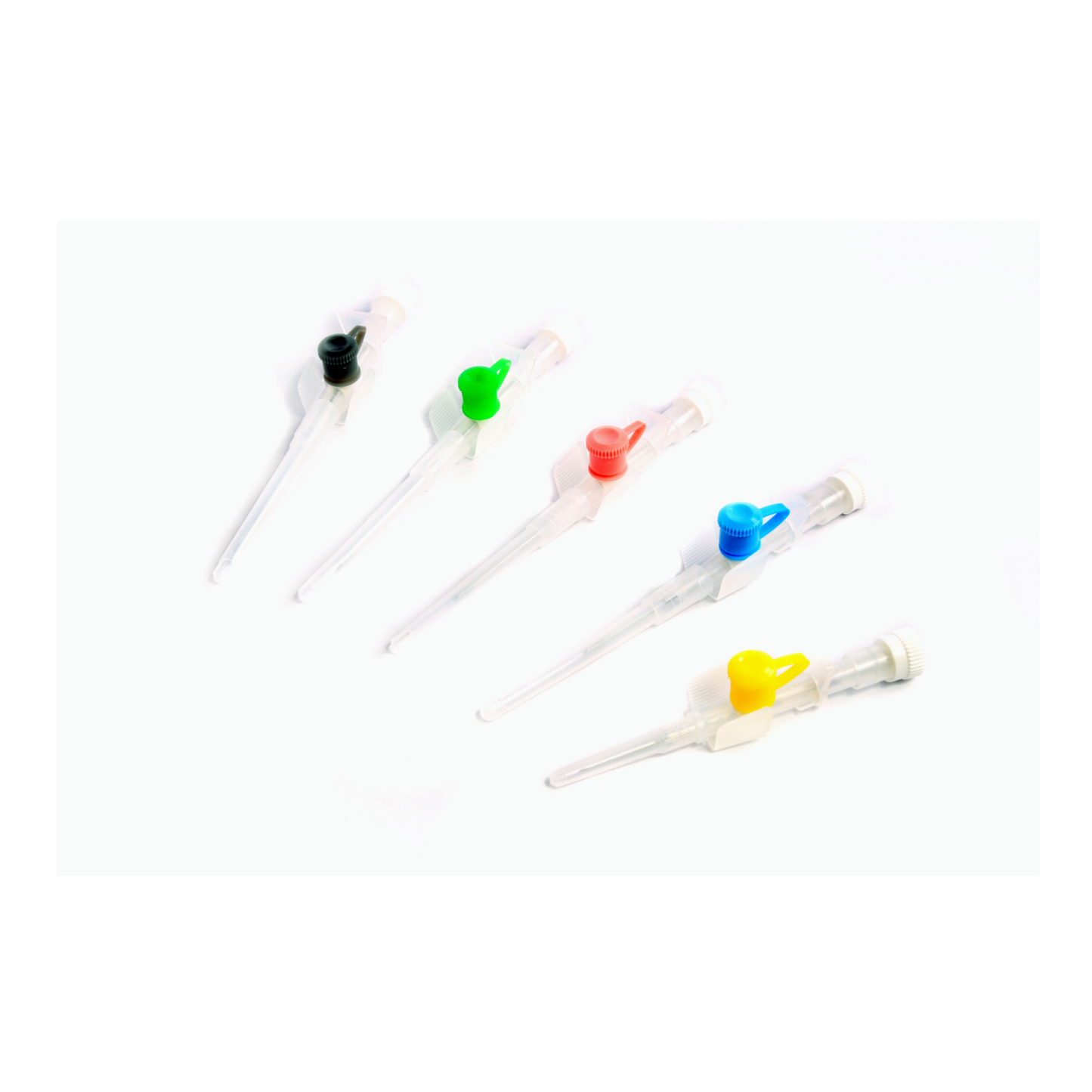 Cathula I.V Cannula with Injection Port with Wings - Intravenous cannula with wings and injection port for medical applications.