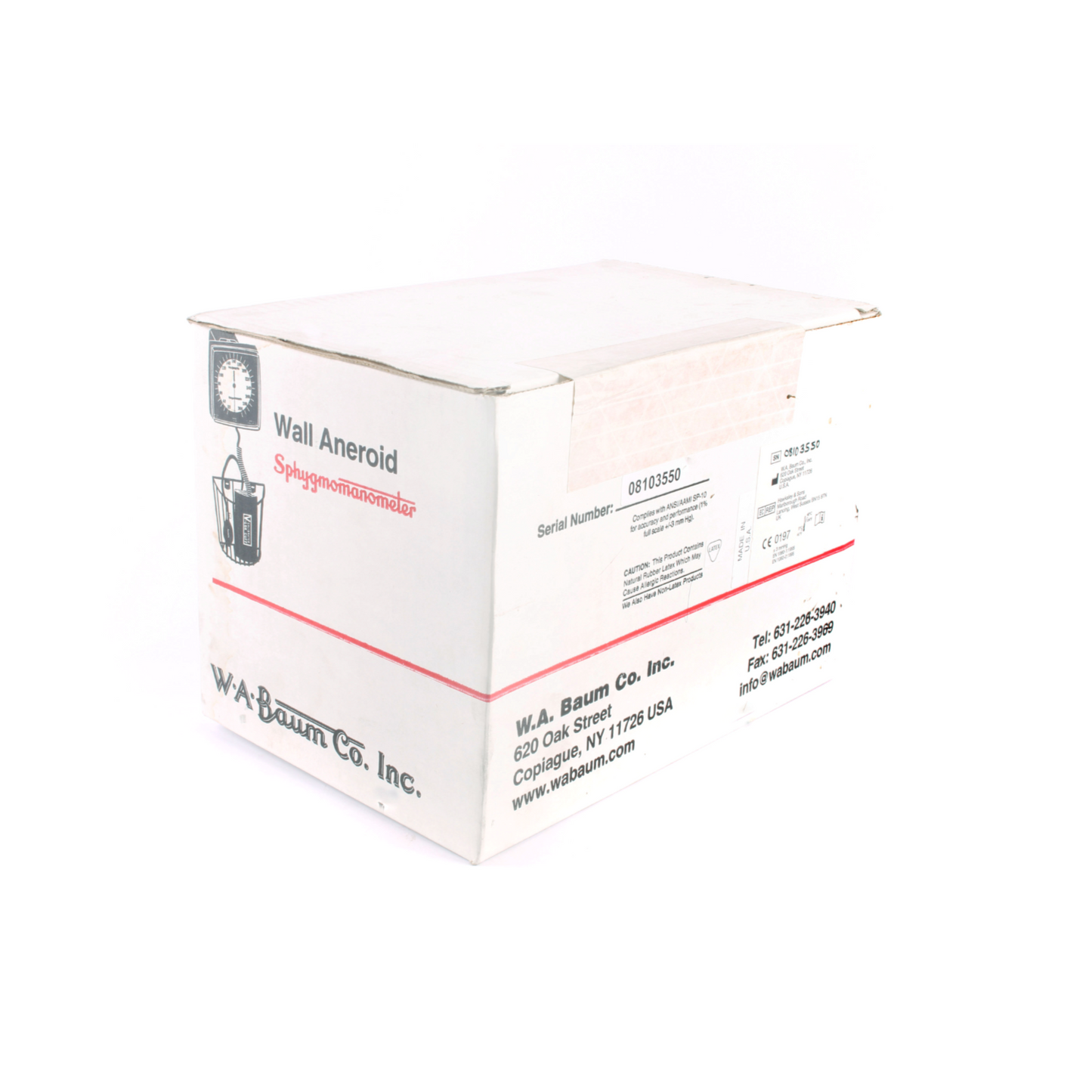 Baumanometer Aneroid Wall Model #950 - Wall-mounted aneroid blood pressure monitor for convenient healthcare settings.