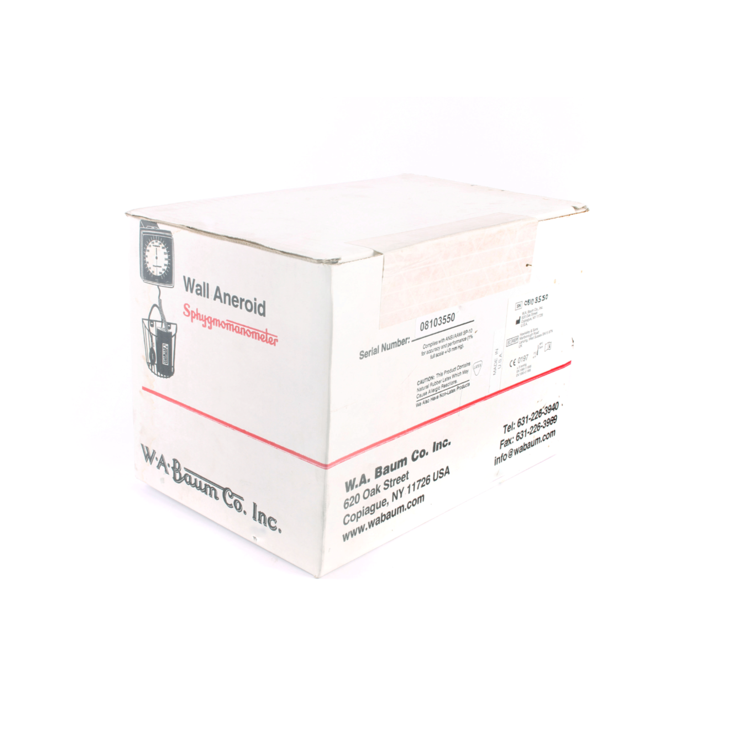 Baumanometer Aneroid Wall Model #950 - Wall-mounted aneroid blood pressure monitor for convenient healthcare settings.