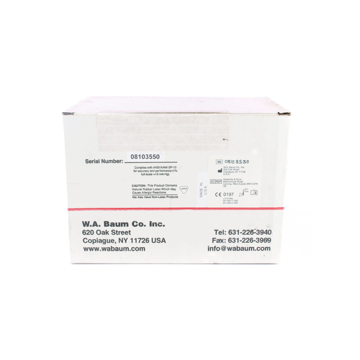 Baumanometer Aneroid Wall Model #950 - Wall-mounted aneroid blood pressure monitor for convenient healthcare settings.