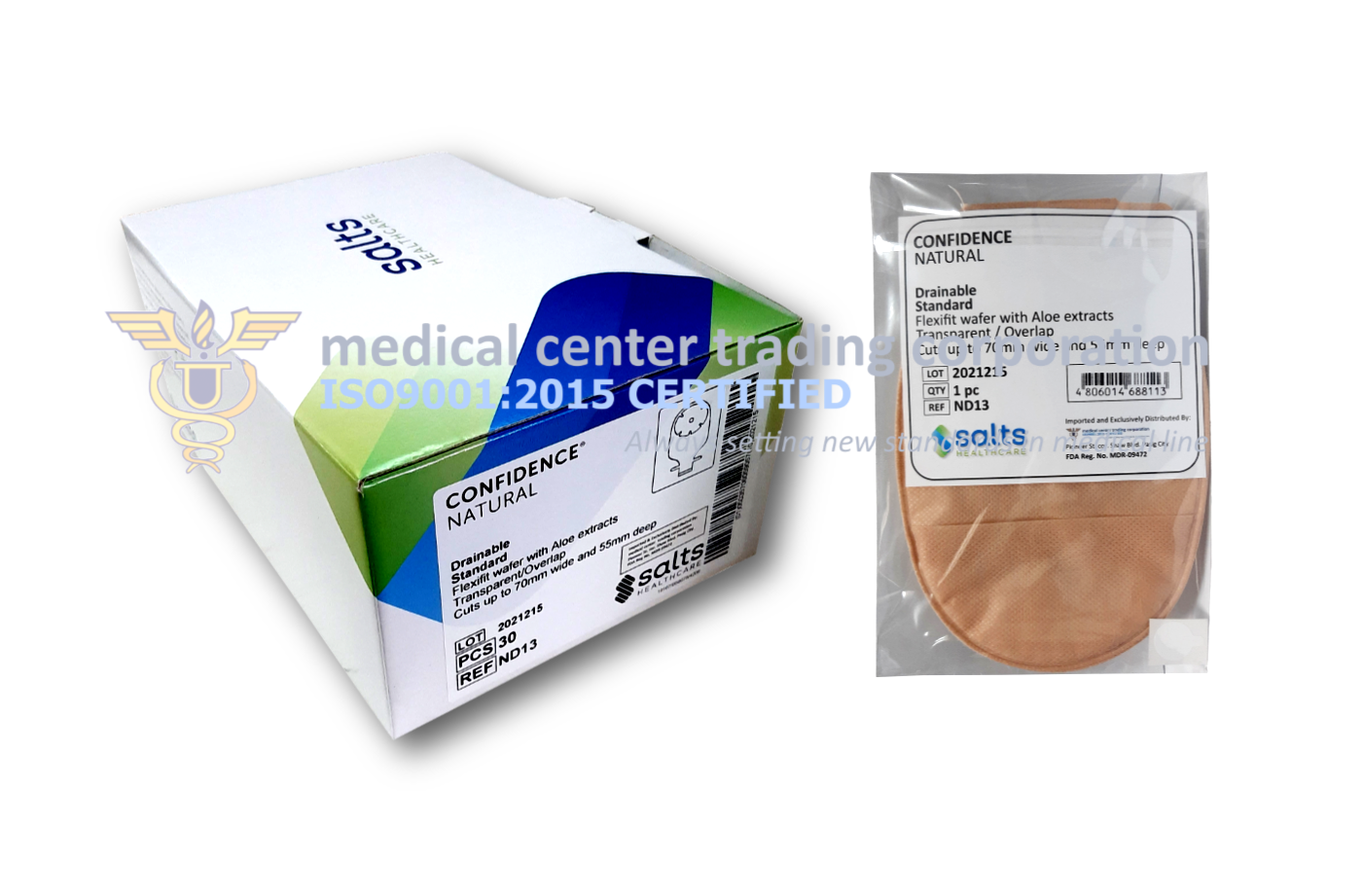 Salts Confidence Natural Drainable - Drainable colostomy pouch.