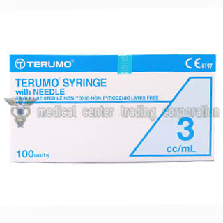 Terumo 3cc Syringe w/ needle 23 x 1 – Medical Center Trading Corp