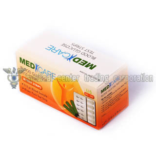 Medicare Blood Glucose Strips, 50's - Pack of 50 strips for accurate blood glucose monitoring.