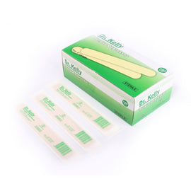 Dr. Kelly Wooden Tongue Depressor Sterile - Sterile wooden medical tool used to depress the tongue to allow for examination of the mouth and throat.