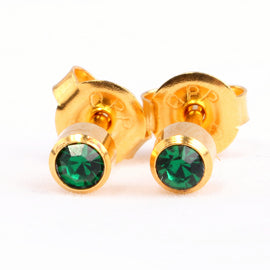 Homebrand, Emerald Birthstone Ear Stud