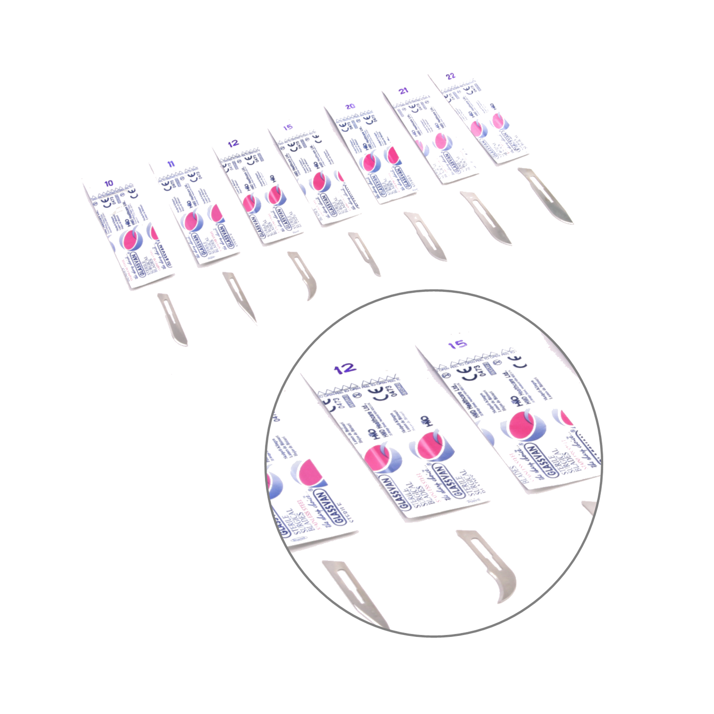 Glassvan Surgical Stainless Blades
