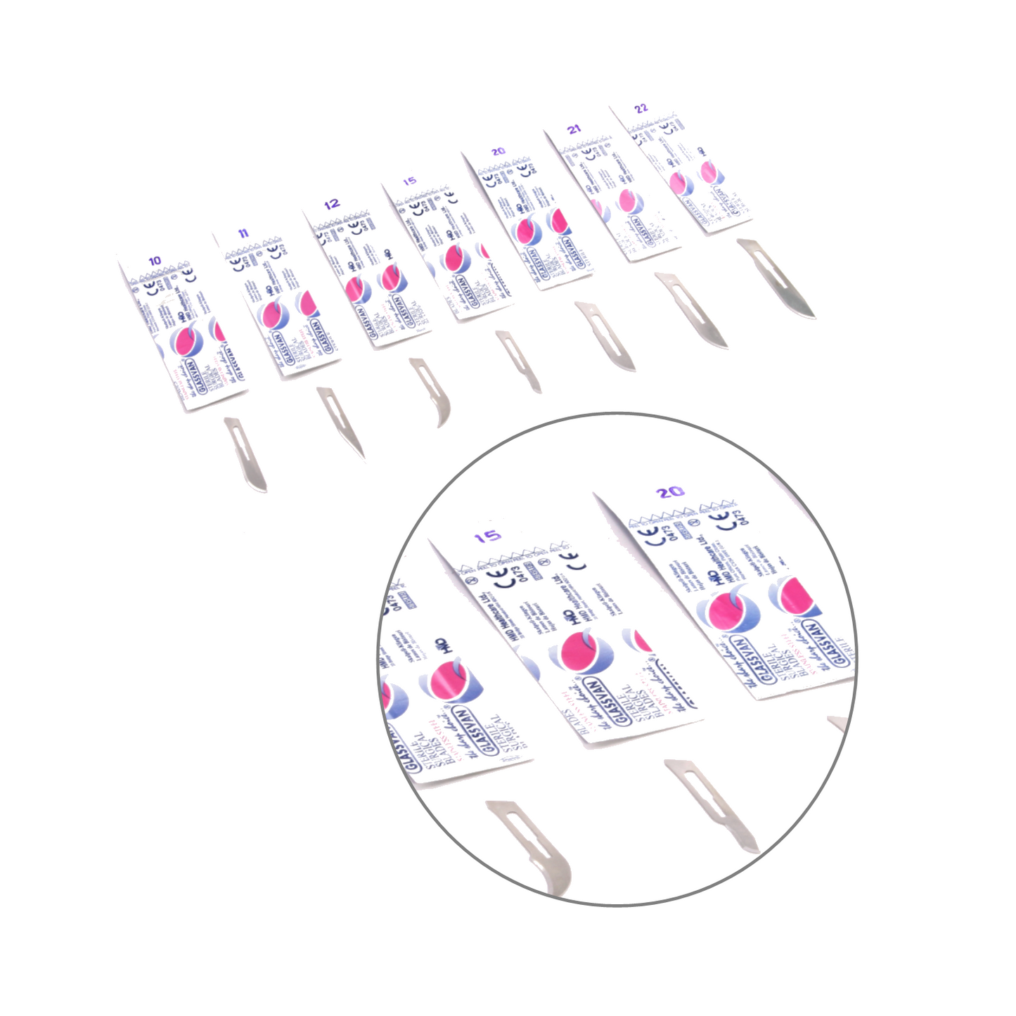 Glassvan Surgical Stainless Blades