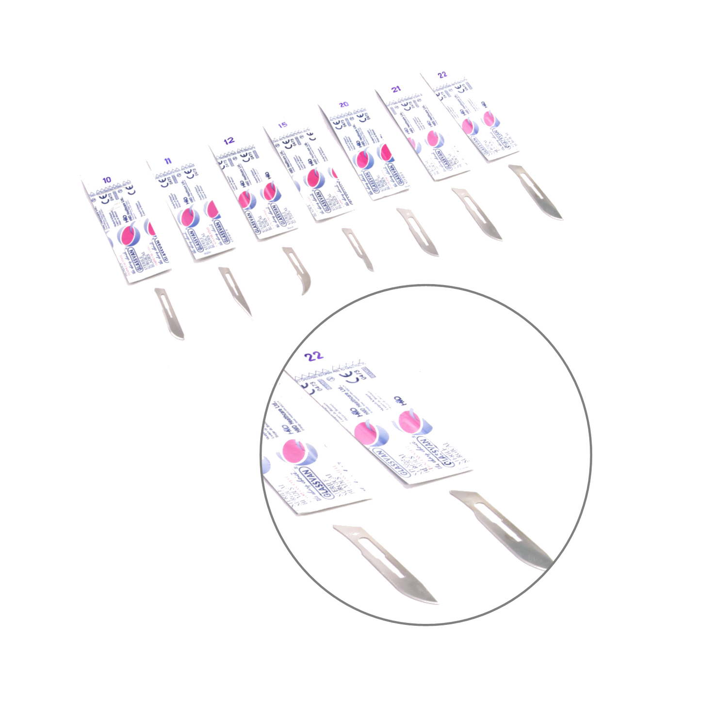 Glassvan Surgical Stainless Blades