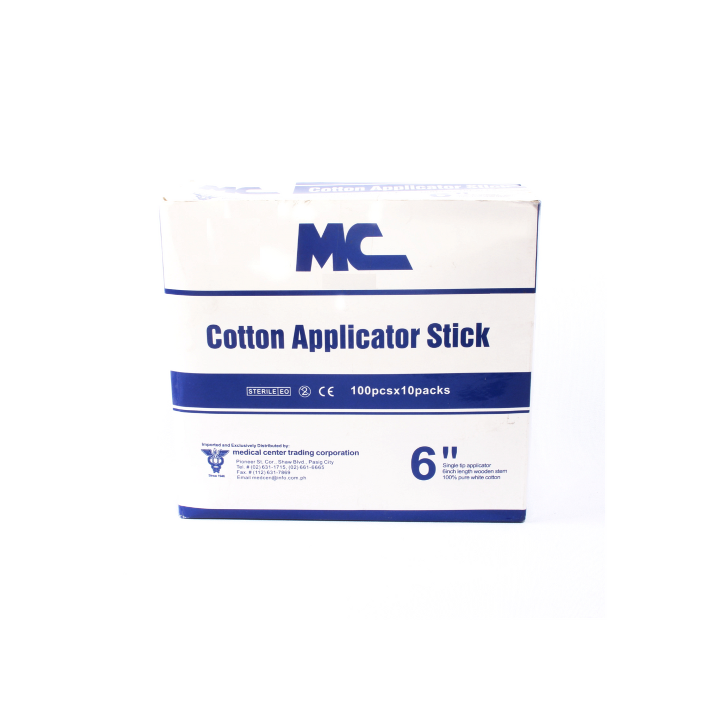 MC Cotton Applicator Stick - Medical cotton swab for precision applications.