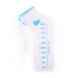 McBride Male Urinal - Clear plastic urinal for men.