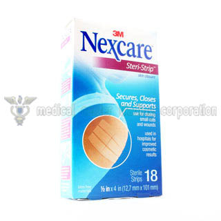 Nexcare Steri-Strips - Medical adhesive wound closure strips.
