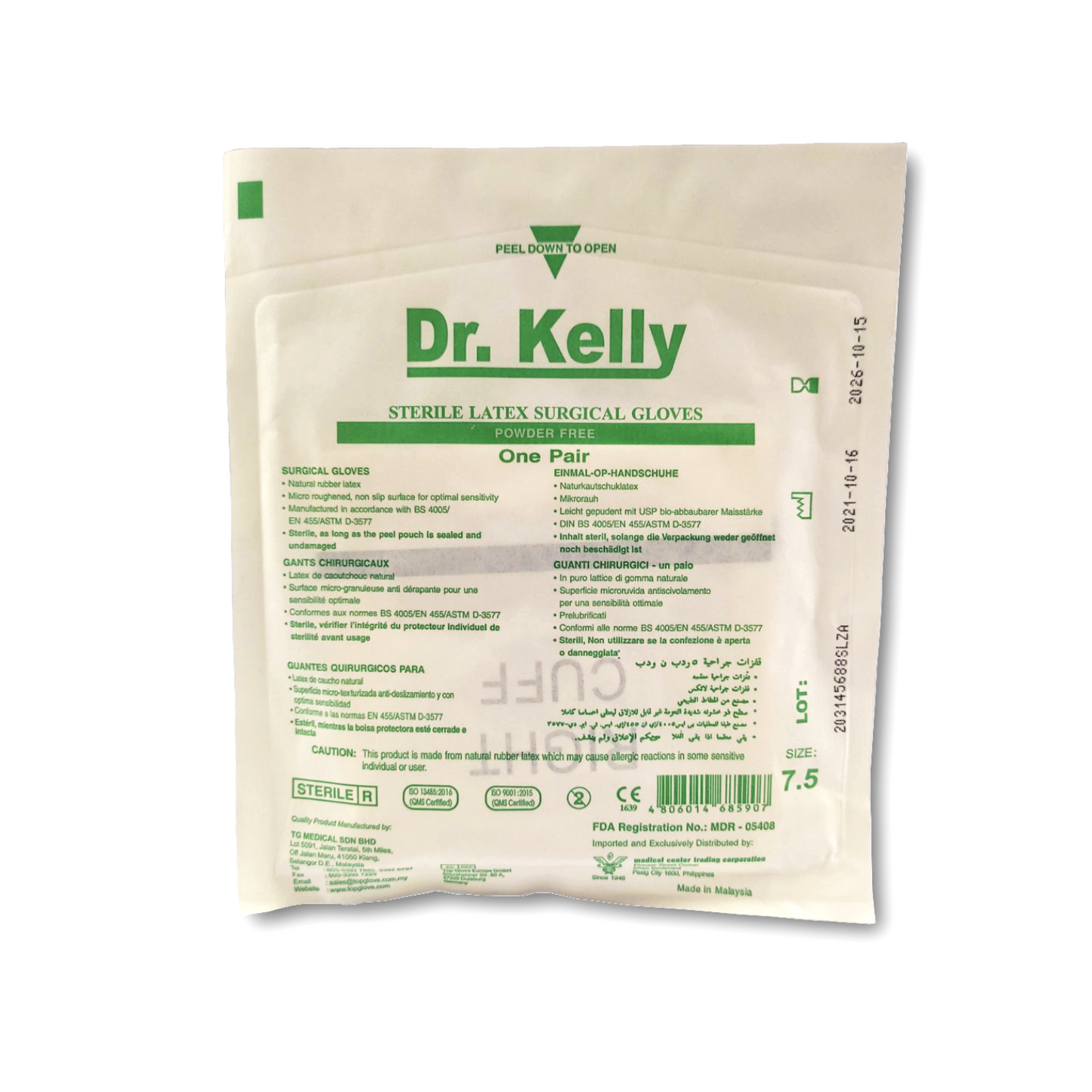 Dr Kelly Surgical Gloves Sterile