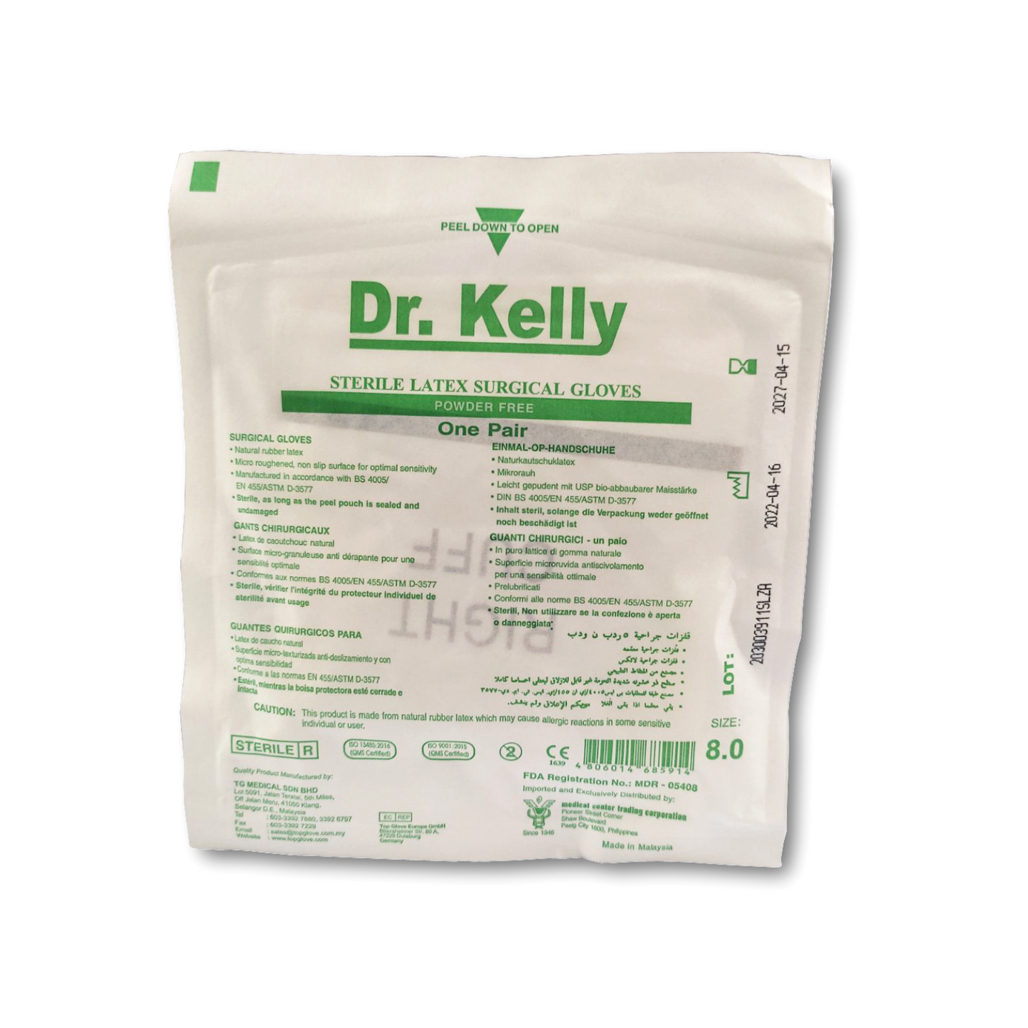 Dr Kelly Surgical Gloves Sterile