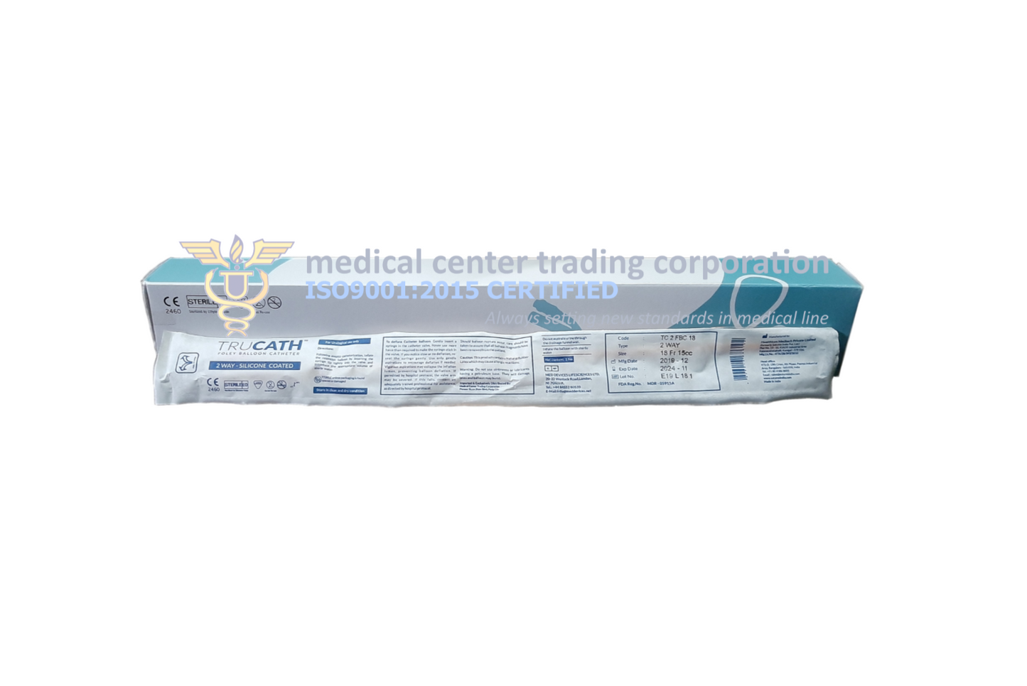 Trucath Foley Catheter - A 2-way catheter for medical use.