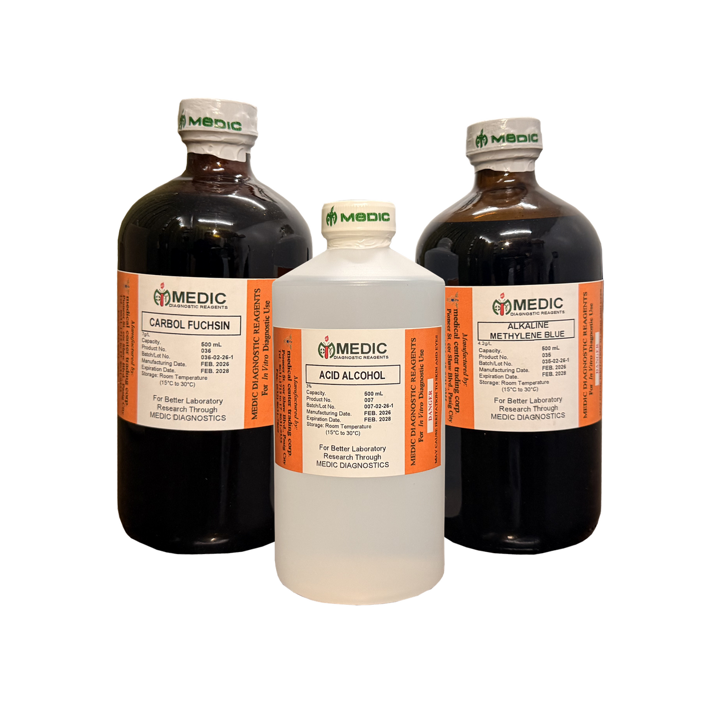MEDIC, AFB (Cold Method) Kinyoun s Method, 50 Test