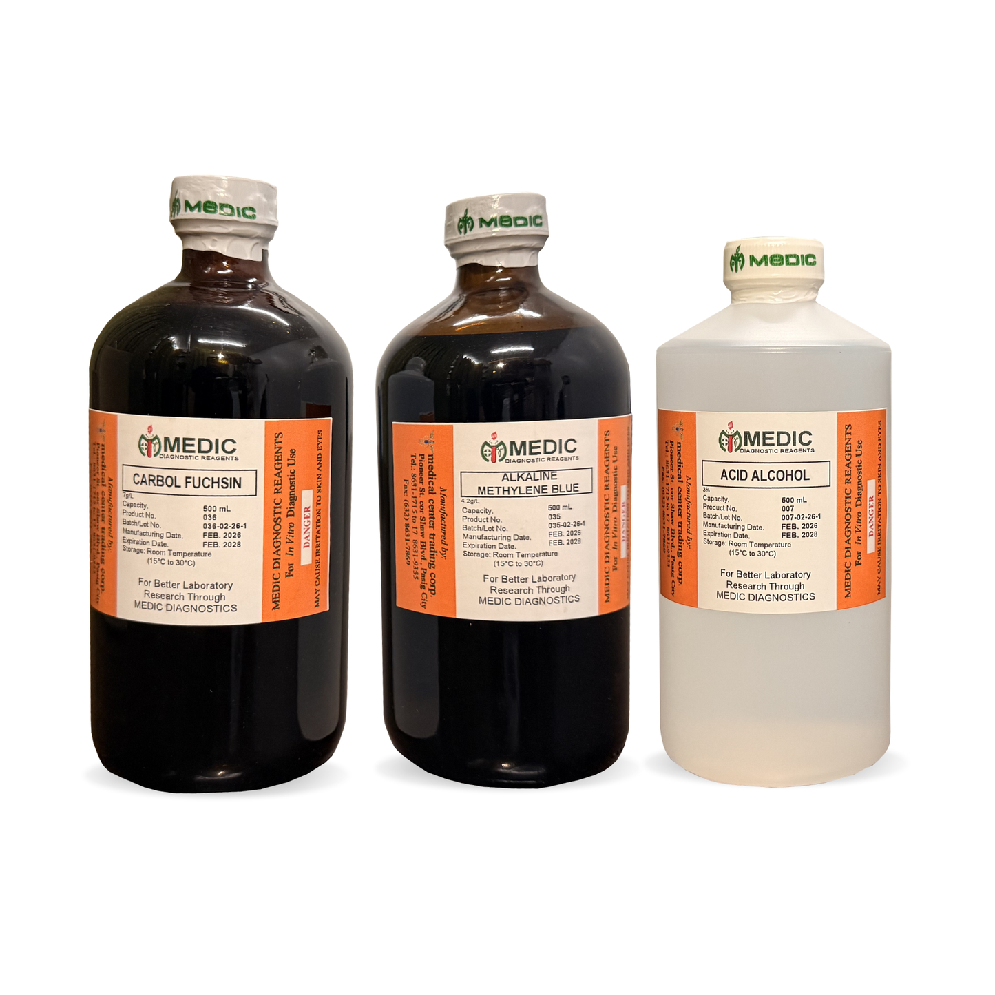 MEDIC, AFB (Cold Method) Kinyoun s Method, 50 Test