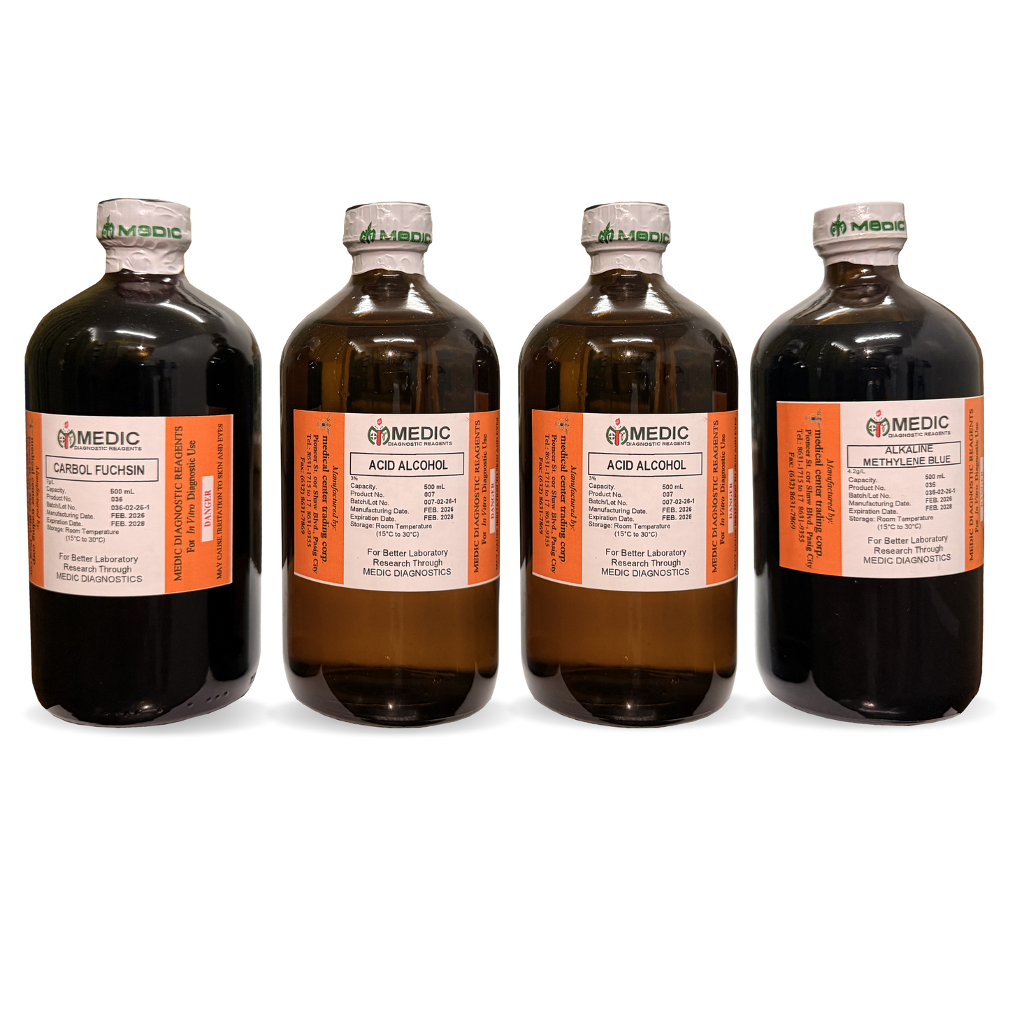 MEDIC, AFB (Hot Method) Ziehl Neelsen, 250 Test