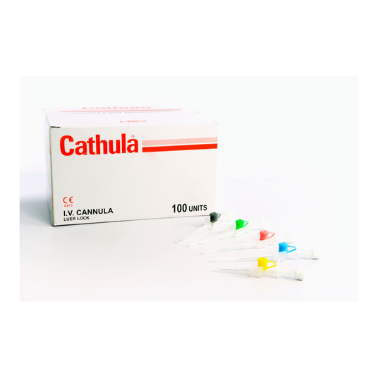 Cathula I.V Cannula with Injection Port with Wings