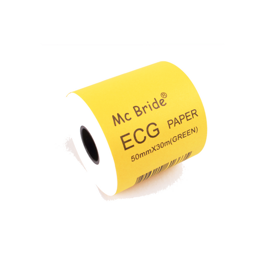 McBride, ECG Paper 50mm x 30m (green)