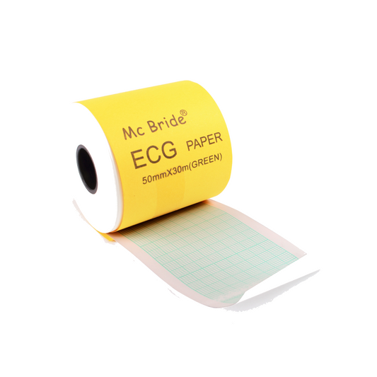 McBride, ECG Paper 50mm x 30m (green)