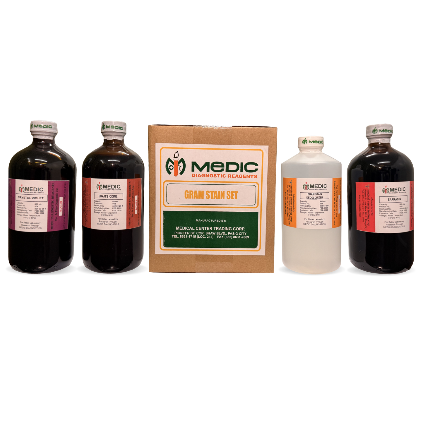 MEDIC, Gram Stain Set 200 Test