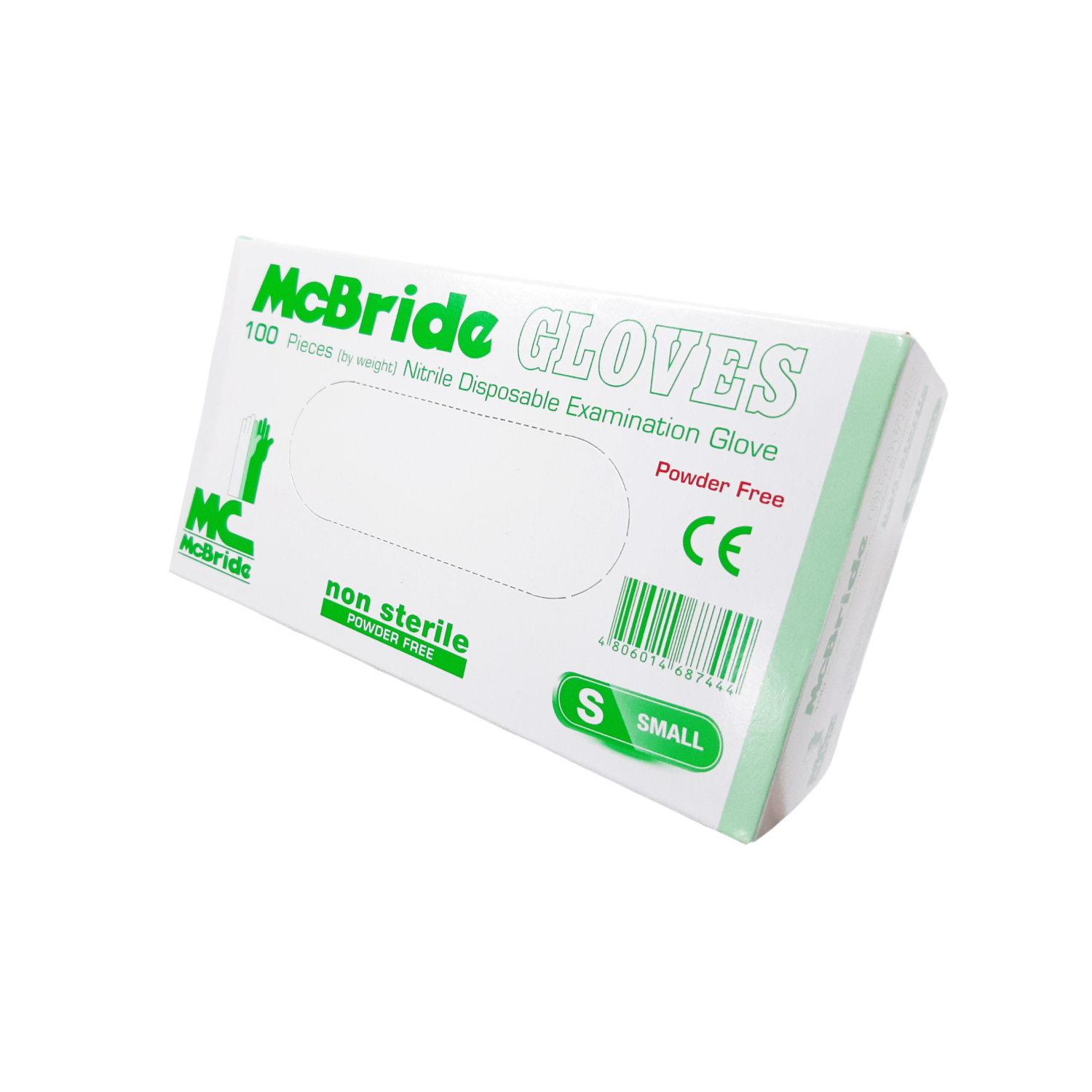 McBride Nitrile Gloves Powder Free - Powder-free nitrile gloves for medical use.