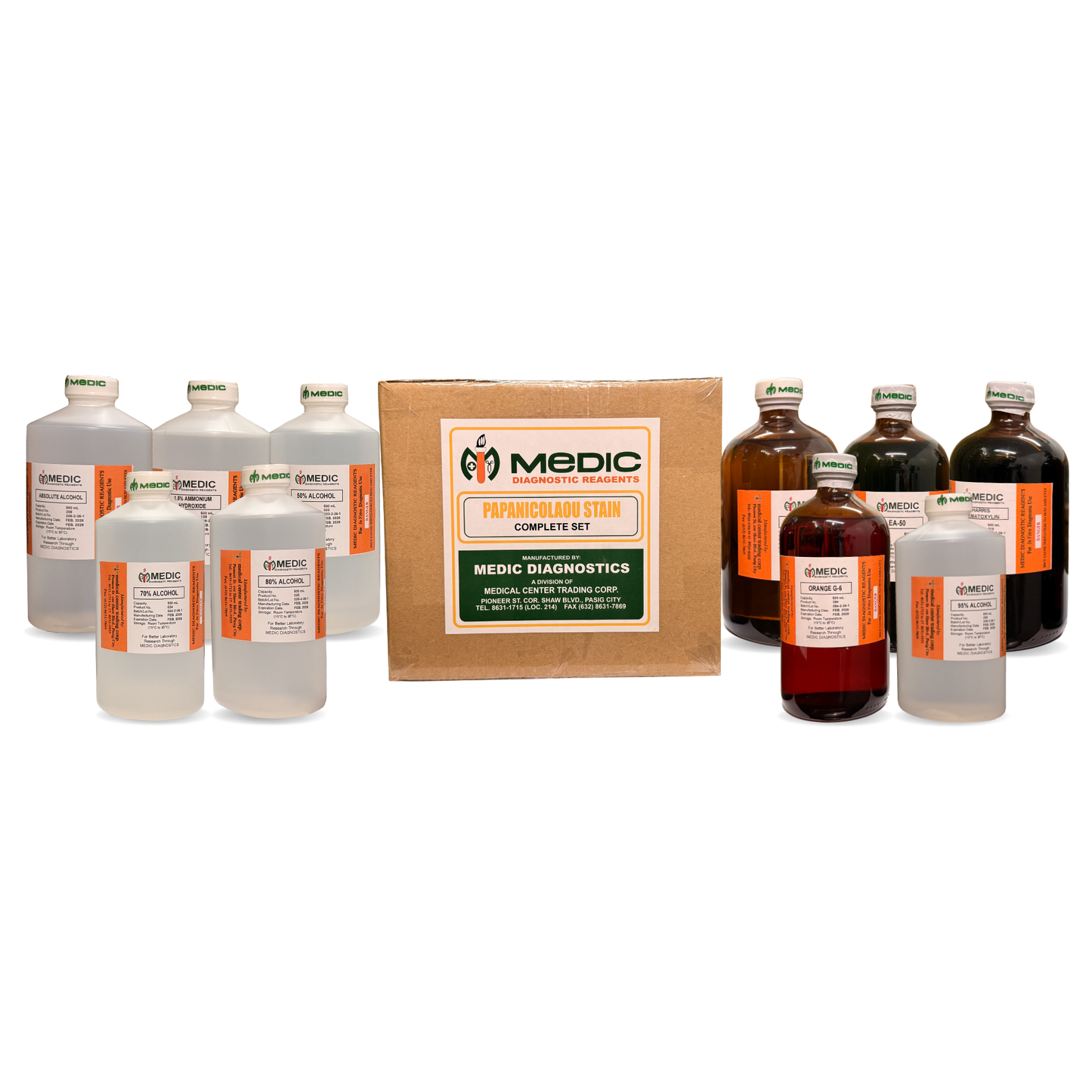 MEDIC, Papnicolau Stain Complete Set