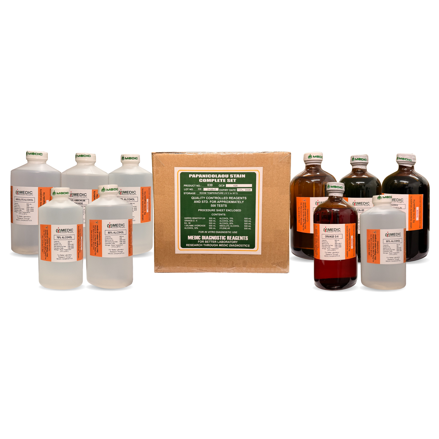 MEDIC, Papnicolau Stain Complete Set