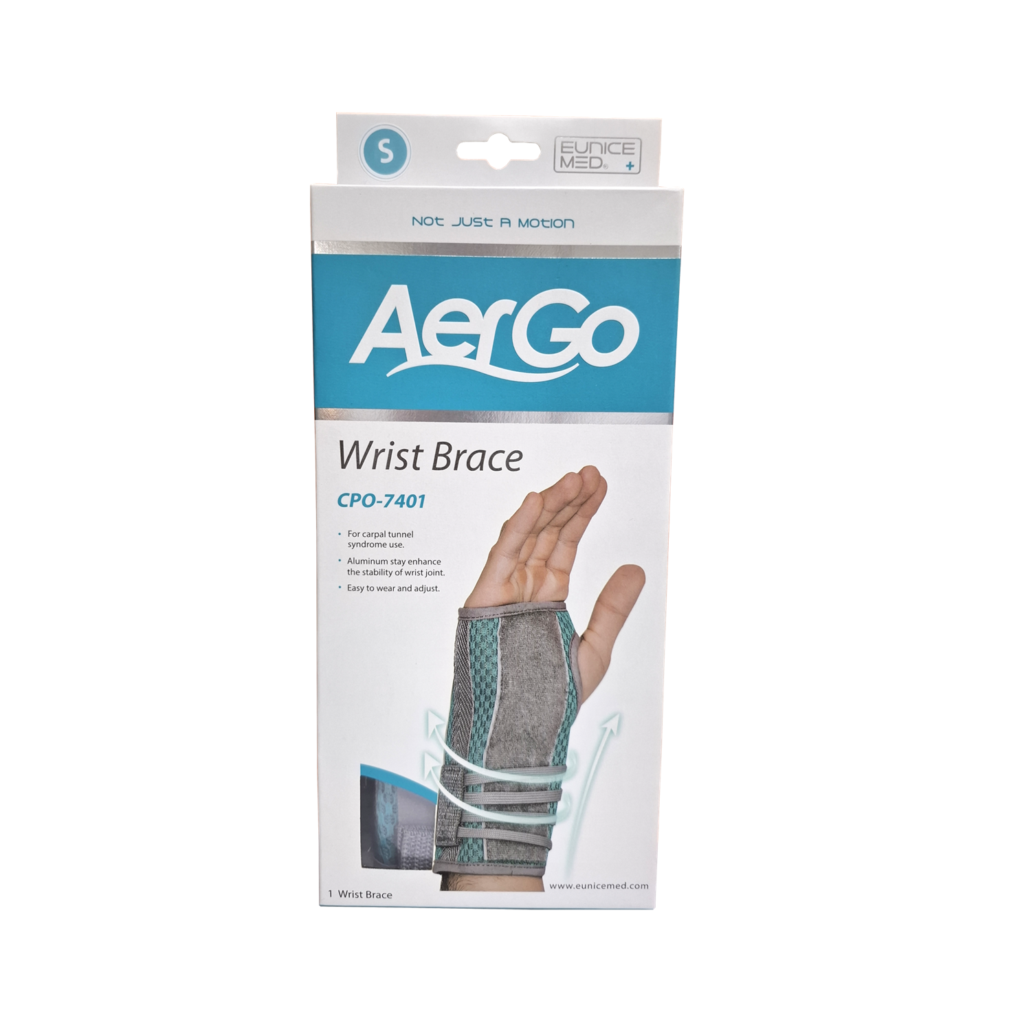 EUNICE MED® AERGO Wrist Support CPO-7401 – Medical Center Trading Corp