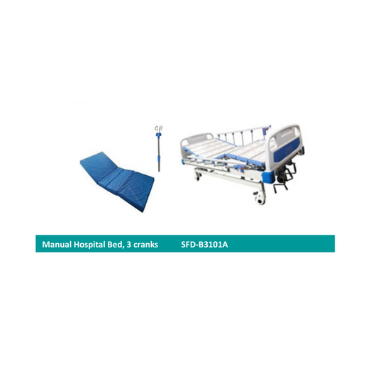 Manual Hospital Bed, 3 Cranks SFD-B3101A