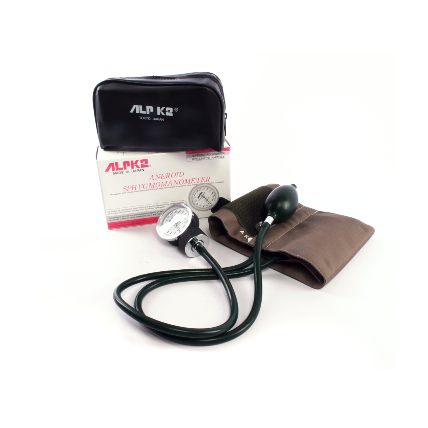 ALP K2 Aneroid Sphygmomanometer - Compact, portable device for accurate blood pressure readings.