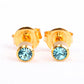 Homebrand, Aqua Marine Birthstone Ear Studs