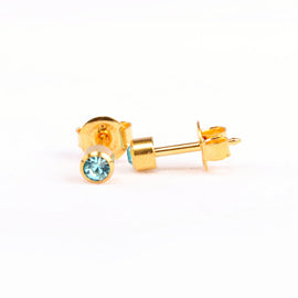 Homebrand, Aqua Marine Birthstone Ear Studs