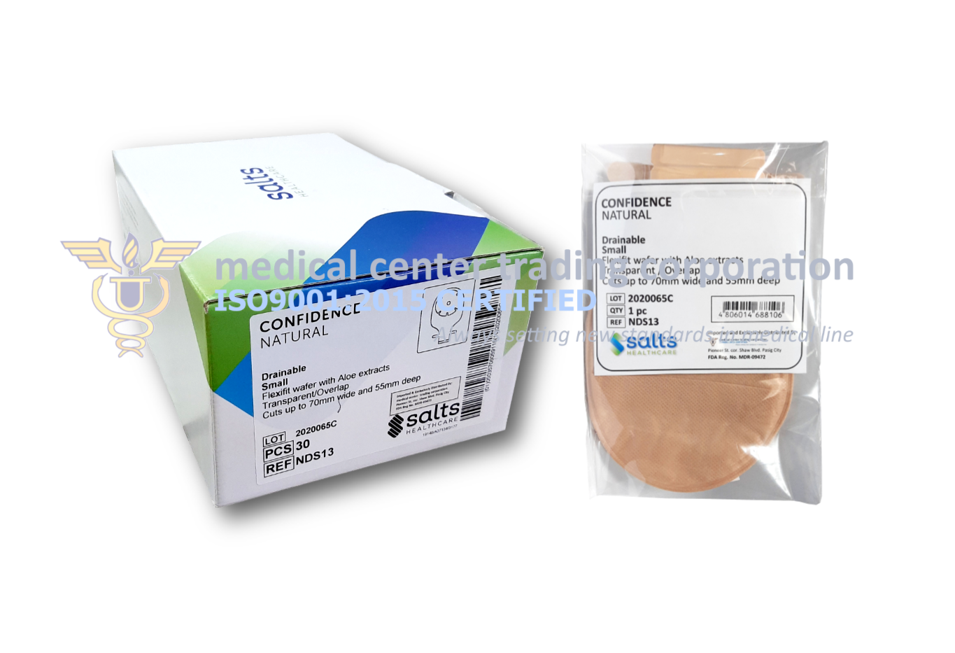 Salts Confidence Natural Drainable - Drainable colostomy pouch.
