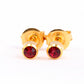 Homebrand Garnet Birthstone Ear Stud