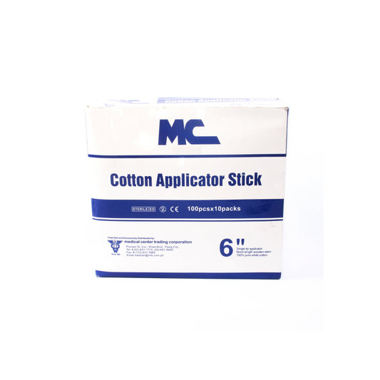 MC Cotton Applicator Stick - Medical cotton swab for precision applications.