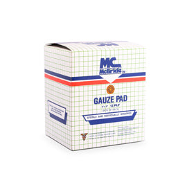 McBride Gauze Pads - Sterile gauze pads for wound care.