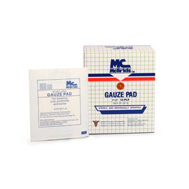 McBride Gauze Pads - Sterile gauze pads for wound care.