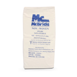 McBride Non-Woven Swabs - Non-woven medical swabs for wound cleaning and dressing